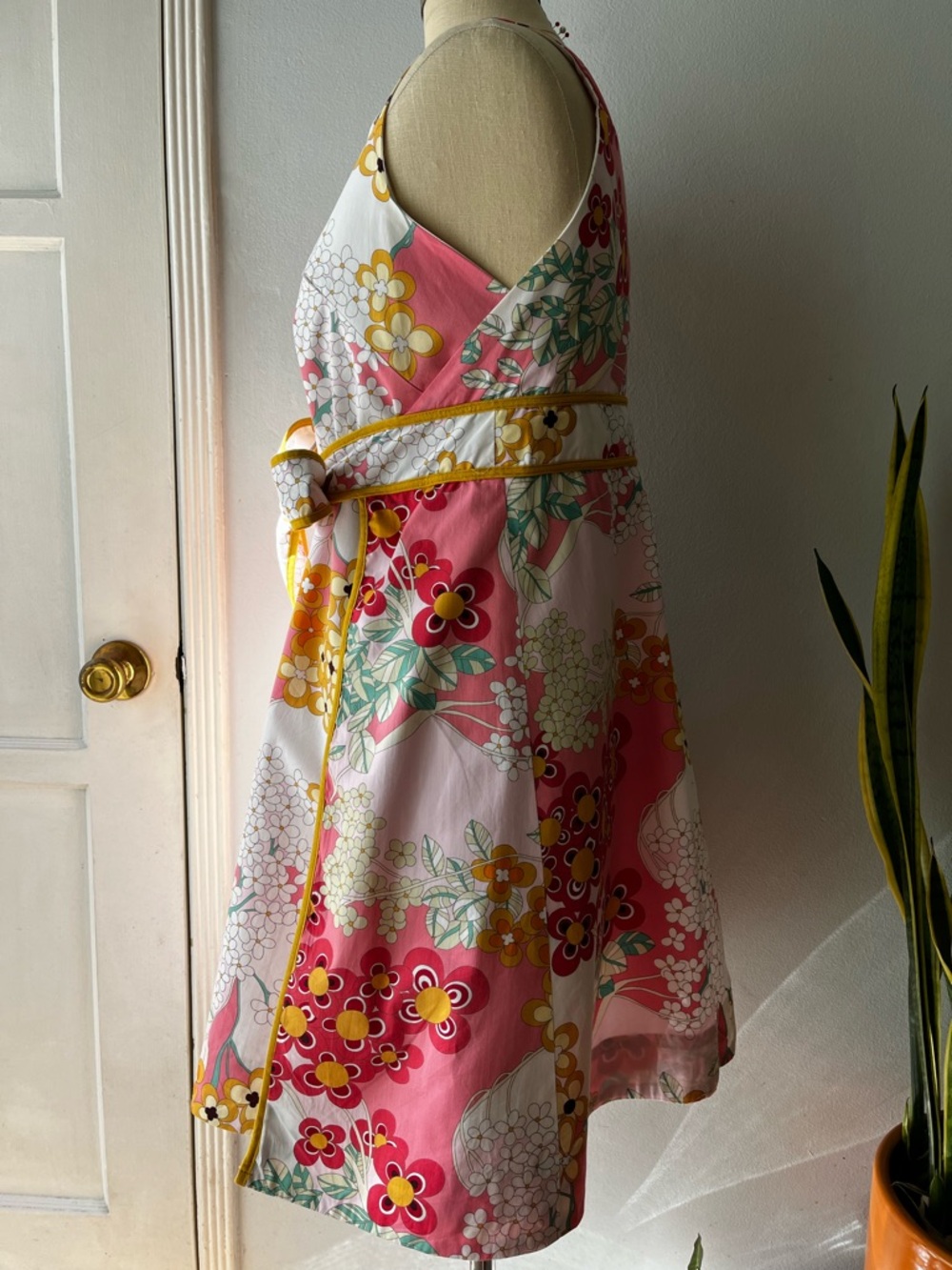 Lesley Evers• Floral Cotton Dress• Sz S - Picture 3 of 12